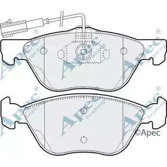 Тормозные колодки, дисковые, комплект APEC BRAKING IBYJ532 1265479165 PAD987 ZM4 5VOI
