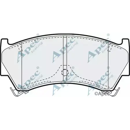 Тормозные колодки, дисковые, комплект APEC BRAKING TK3 QS AJ1YS8 1265479265 PAD998