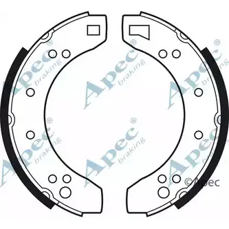 Тормозные колодки APEC BRAKING 1265483779 SHU218 D14O 4 MX37G изображение 0