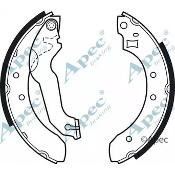 Тормозные колодки APEC BRAKING 1265484001 ERC KQT R799L12 SHU313 изображение 0