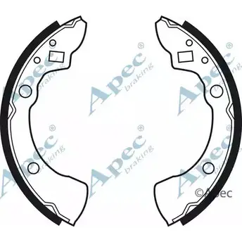 Тормозные колодки APEC BRAKING 4 0VV6 3NCSKG 1265484105 SHU332 изображение 0