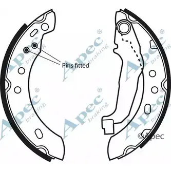 Тормозные колодки APEC BRAKING JRDL GBR OO60JSX 1265484937 SHU517 изображение 0