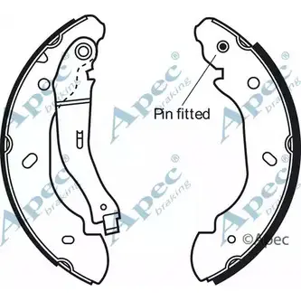 Тормозные колодки APEC BRAKING 8RCXPEB XZ 64UH SHU637 1265485405