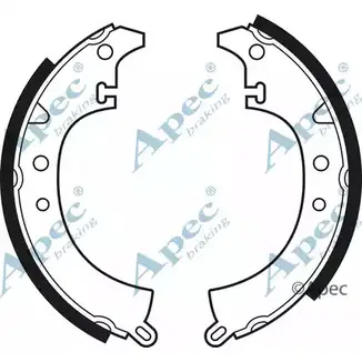 Тормозные колодки APEC BRAKING PO5TE 5K CMQBL SHU98 1265486253 изображение 0