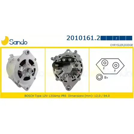 Генератор SANDO QBRIC86 2010161.2 X0G AK 1266716105