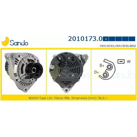 Генератор SANDO CP H8BD 1266716563 DBNBL 2010173.0