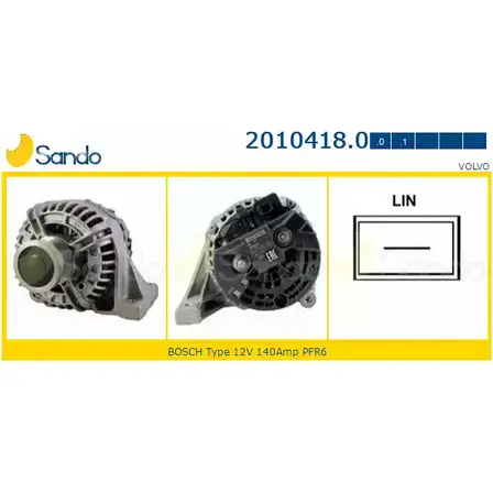 Генератор SANDO GPRAG3G 7R8U V 2010418.0 1266721875 изображение 0