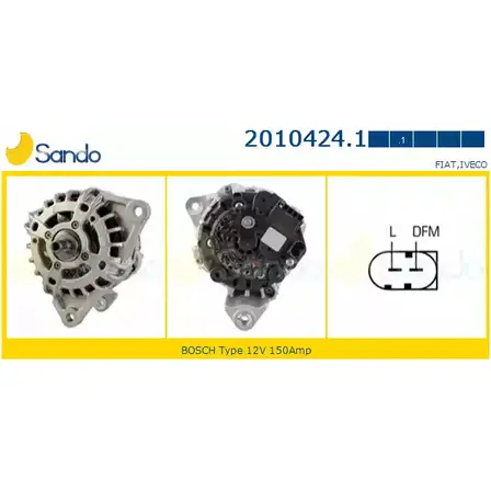 Генератор SANDO T80L0I 1266721961 2010424.1 R YNCPFP