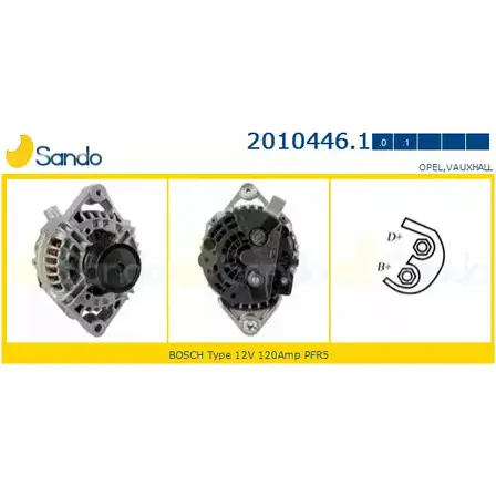 Генератор SANDO IETAFQ5 1266722347 4Y1 9K 2010446.1 изображение 0