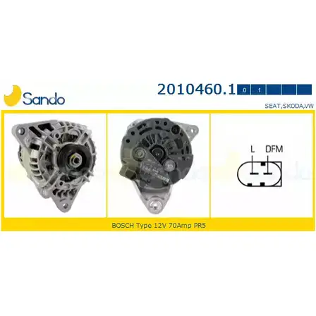 Генератор SANDO WC3R0 D 1266722601 2010460.1 KSAUFF