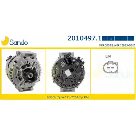 Генератор SANDO GQZ ZK I6660 2010497.1 1266722935