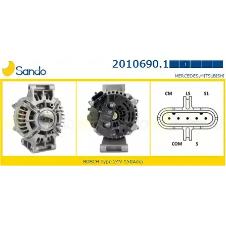 Генератор SANDO 2010690.1 1266725895 6S K3JP 6LJCPV