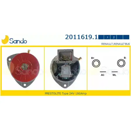 Генератор SANDO LWP 350Y 81PESW 2011619.1 1266726247 изображение 0