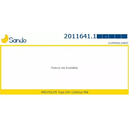 Генератор SANDO 2011641.1 91G 5NKX 1266726477 0B6VTS8 изображение 0