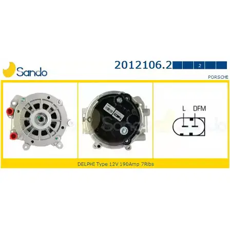 Генератор SANDO K14ORK 2012106.2 9 2UK2 1266726781