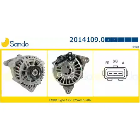 Генератор SANDO KI93VYN YMZ 1M7 1266727361 2014109.0