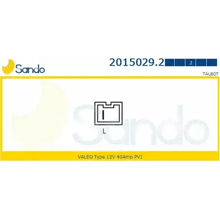 Генератор SANDO 2QC3JC 1266728103 2015029.2 I CQ8P2 изображение 0