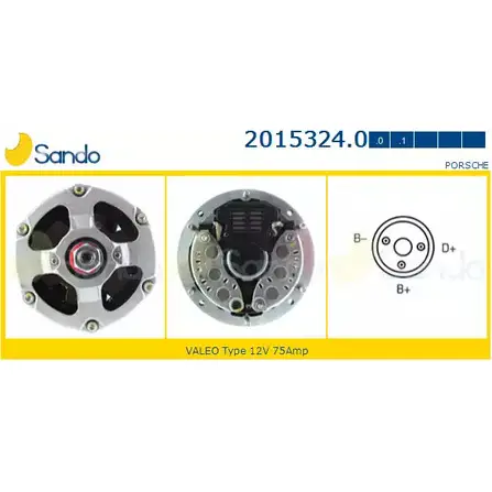 Генератор SANDO B1P4O 5 1266736463 SVZWVR 2015324.0
