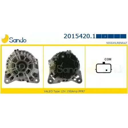 Генератор SANDO 1266737623 2015420.1 0A6T W V2R59L