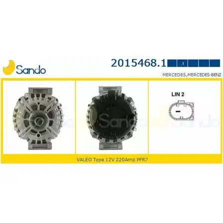 Генератор SANDO V7R PK 1266737935 2015468.1 AJ1XHG