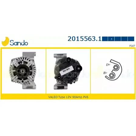 Генератор SANDO G325N 2015563.1 1266738679 133 UZ3 изображение 0