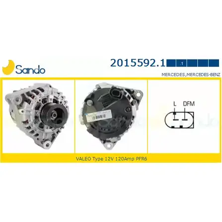 Генератор SANDO 2015592.1 36UOU E H16CA 1266738841