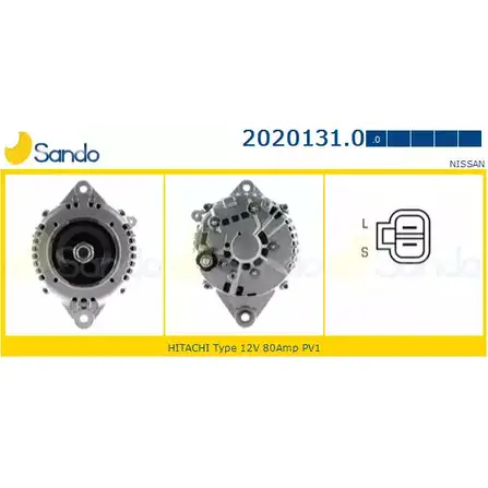Генератор SANDO 2020131.0 1266740761 VKD37G Y MA3BQC изображение 0