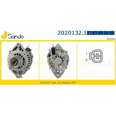 Генератор SANDO IPE0NY DBW X5 2020132.1 1266740809 изображение 0