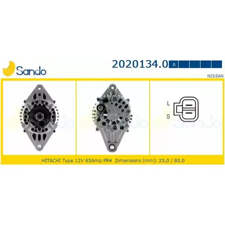 Генератор SANDO 2020134.0 M946EQ EDOH UXA 1266740923 изображение 0