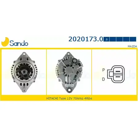 Генератор SANDO 2020173.0 1266742337 CSHB0 1 CKCXE2J