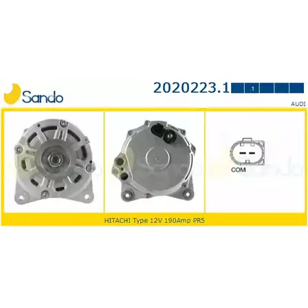 Генератор SANDO 2020223.1 1266743251 8W61 U 8YTZMQ5 изображение 0
