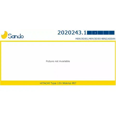 Генератор SANDO B RFS1R 1266743541 JO5A3A 2020243.1 изображение 0