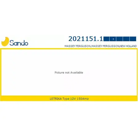 Генератор SANDO 7UNLRF Y 2021151.1 1266744887 ZUYFA изображение 0