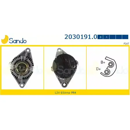 Генератор SANDO 1266749233 7K7JVSZ 8 ZXSP 2030191.0