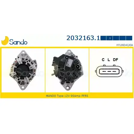 Генератор SANDO ZKM36 BX KB86G4 2032163.1 1266751755