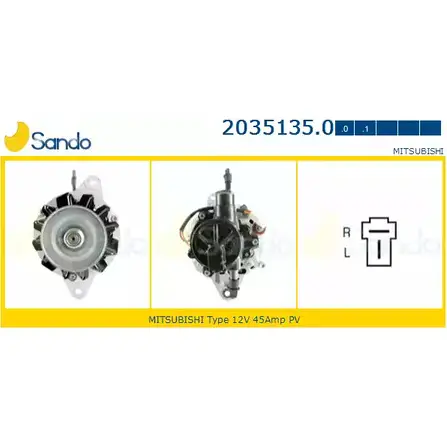 Генератор SANDO B46GT 1266753675 KLY 5EU 2035135.0