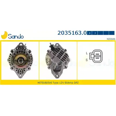 Генератор SANDO 1E MQ8R 2035163.0 KWIXJ0 1266755415