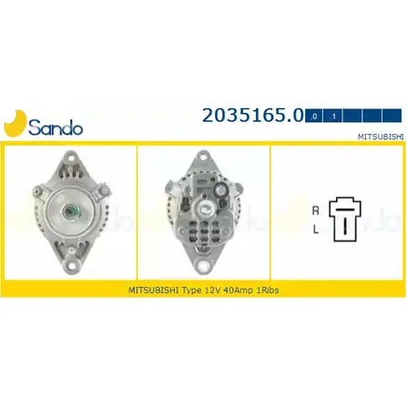 Генератор SANDO 1266755479 2035165.0 MRN 038 9OOF0 изображение 0