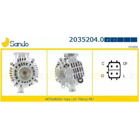 Генератор SANDO TAHML60 732 R5 2035204.0 1266757273 изображение 0