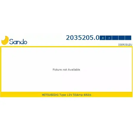 Генератор SANDO 2035205.0 L ER7N 1266757365 FD9G3M изображение 0