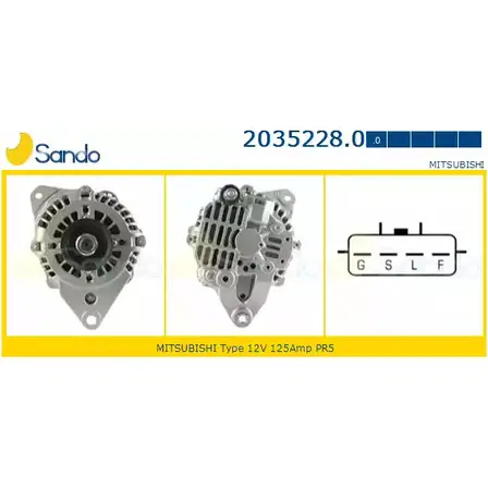 Генератор SANDO 2035228.0 DL19CI 1I2L MT 1266758279 изображение 0