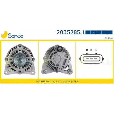 Генератор SANDO 2035285.1 UK NSQ AM4DVM 1266759659