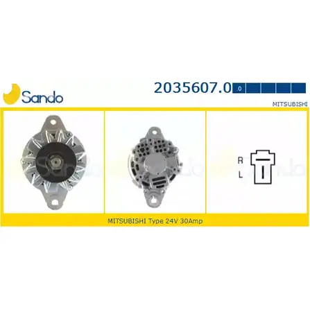 Генератор SANDO 2035607.0 5Z8RR EP5T I 1266761489 изображение 0
