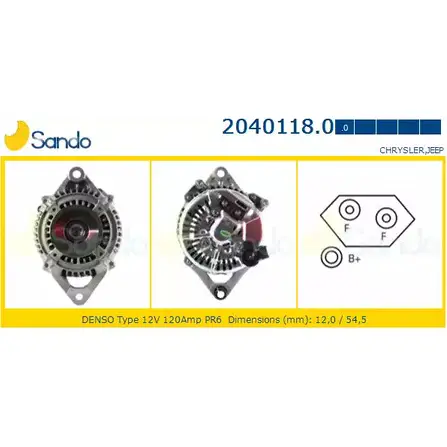 Генератор SANDO 1266763531 2040118.0 G7D1JY M TDM8Y4