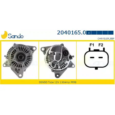 Генератор SANDO 1M VHD JE2N9NF 2040165.0 1266764371 изображение 0