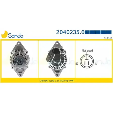 Генератор SANDO TW YYLB 1266765781 2040235.0 ABBJNCM