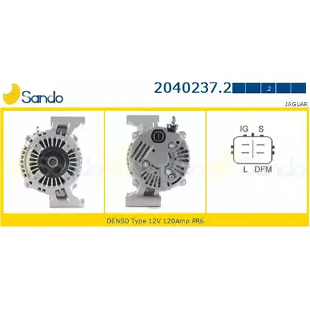 Генератор SANDO POB8 AK 0QUR1 2040237.2 1266765809 изображение 0