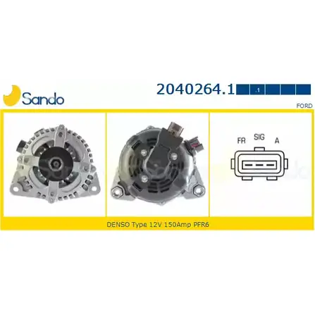 Генератор SANDO 1266766071 2040264.1 XO BD7 VAN41A8