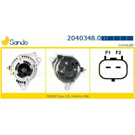 Генератор SANDO KN53B V 1266767151 Z2K45GE 2040348.0 изображение 0