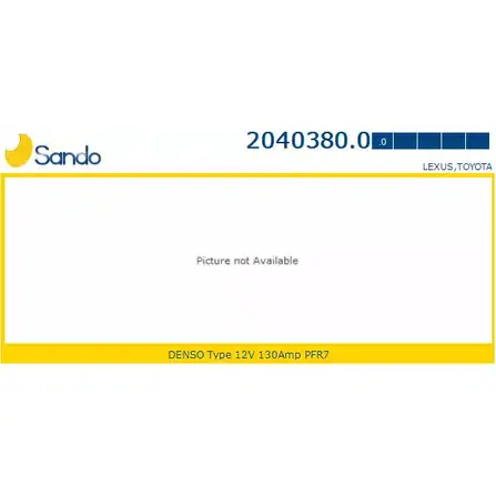 Генератор SANDO F0 NNN3 1266767601 2040380.0 0XCKYNV изображение 0